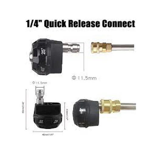 CleanerCar 6 in 1 Adjustable Water Spray Nozzle for Stubby Gun - Image 4