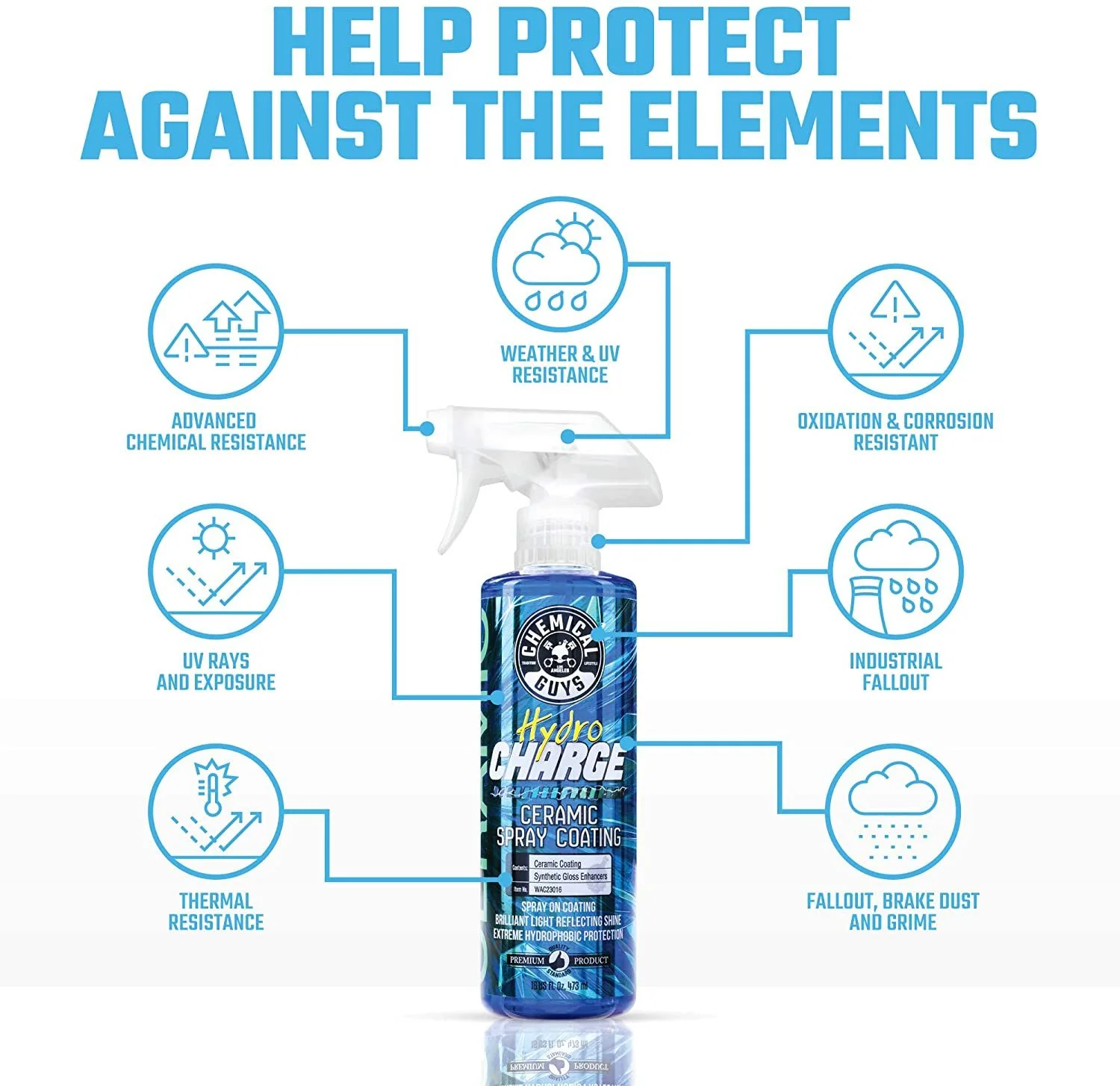 Chemical Guys HydroCharge Ceramic Spray Coating 473ml (16oz) - Image 3