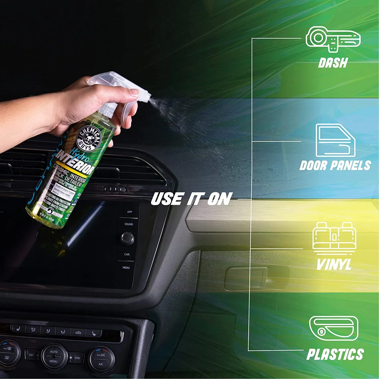 Chemical Guys HydroInterior Ceramic Interior Quick Detailer 473ml ( 16oz ) - Image 10