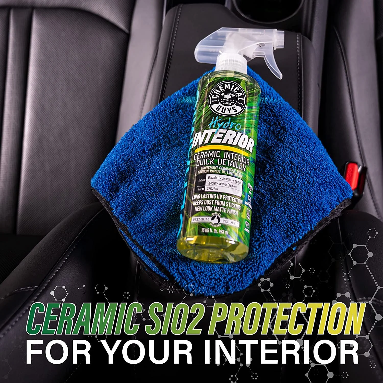 Chemical Guys HydroInterior Ceramic Interior Quick Detailer 473ml ( 16oz ) - Image 3