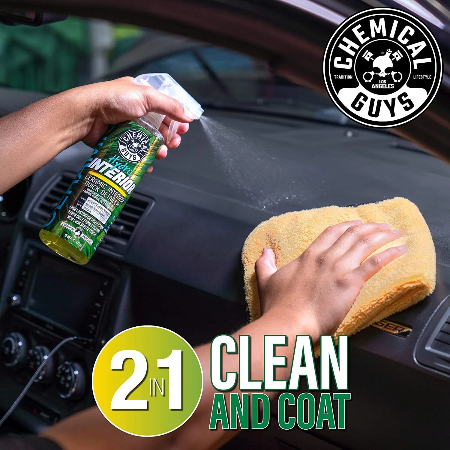 Chemical Guys HydroInterior Ceramic Interior Quick Detailer 473ml ( 16oz ) - Image 5