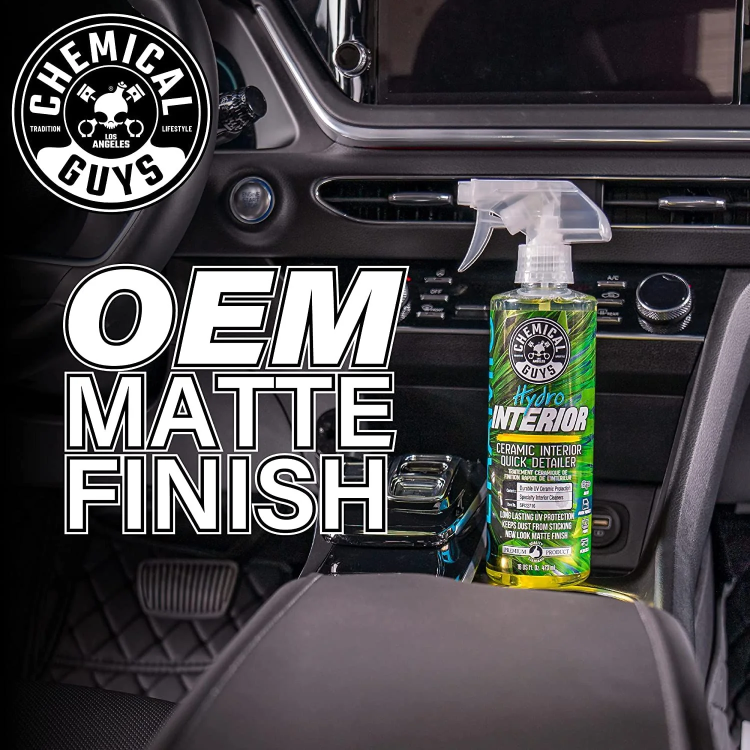 Chemical Guys HydroInterior Ceramic Interior Quick Detailer 473ml ( 16oz ) - Image 8