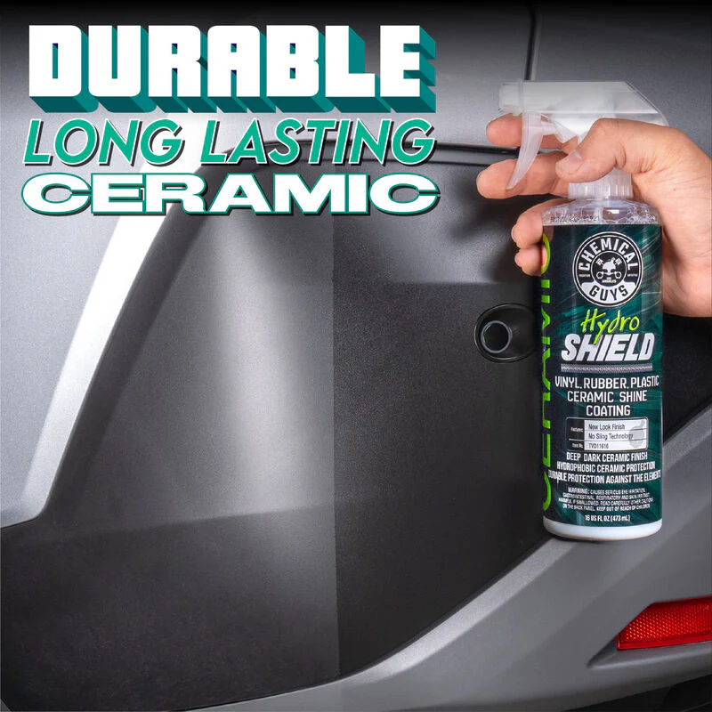 Chemical Guys Hydroshield Vinyl, Rubber, Plastic Ceramic Coating 473ml (16oz) - Image 4