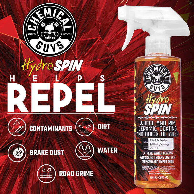 Chemical Guys Hydrospin Wheel & Rim Ceramic Coating (16oz) - Image 4