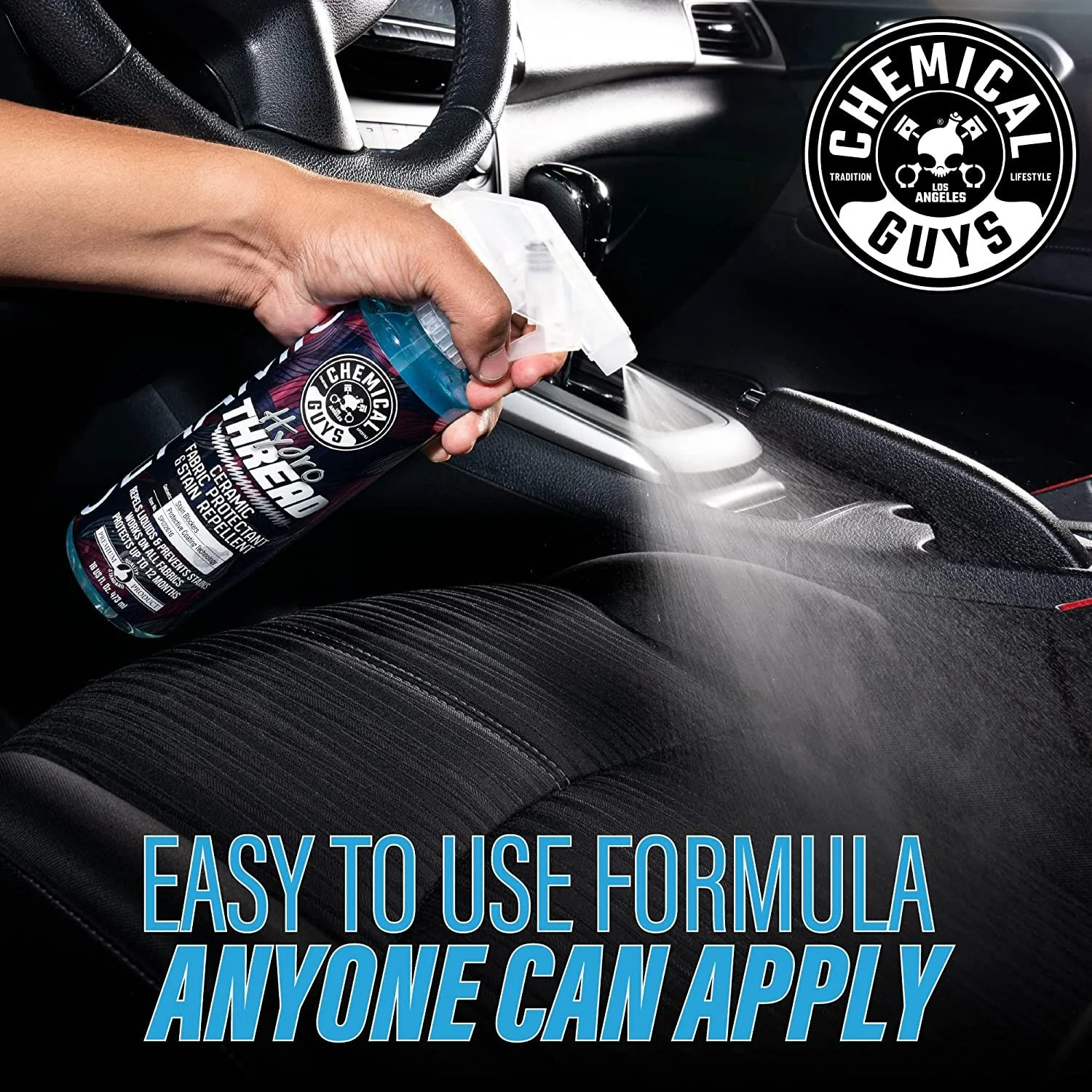 Chemical Guys HydroThread Ceramic Fabric Protectant & Stain Repelent 473ml (16oz) - Image 3