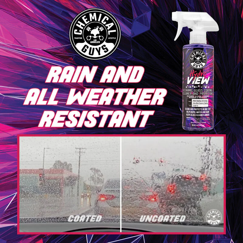 Chemical Guys Hydroview Ceramic Glass Cleaner & Coating 473ml ( 16oz ) - Image 12
