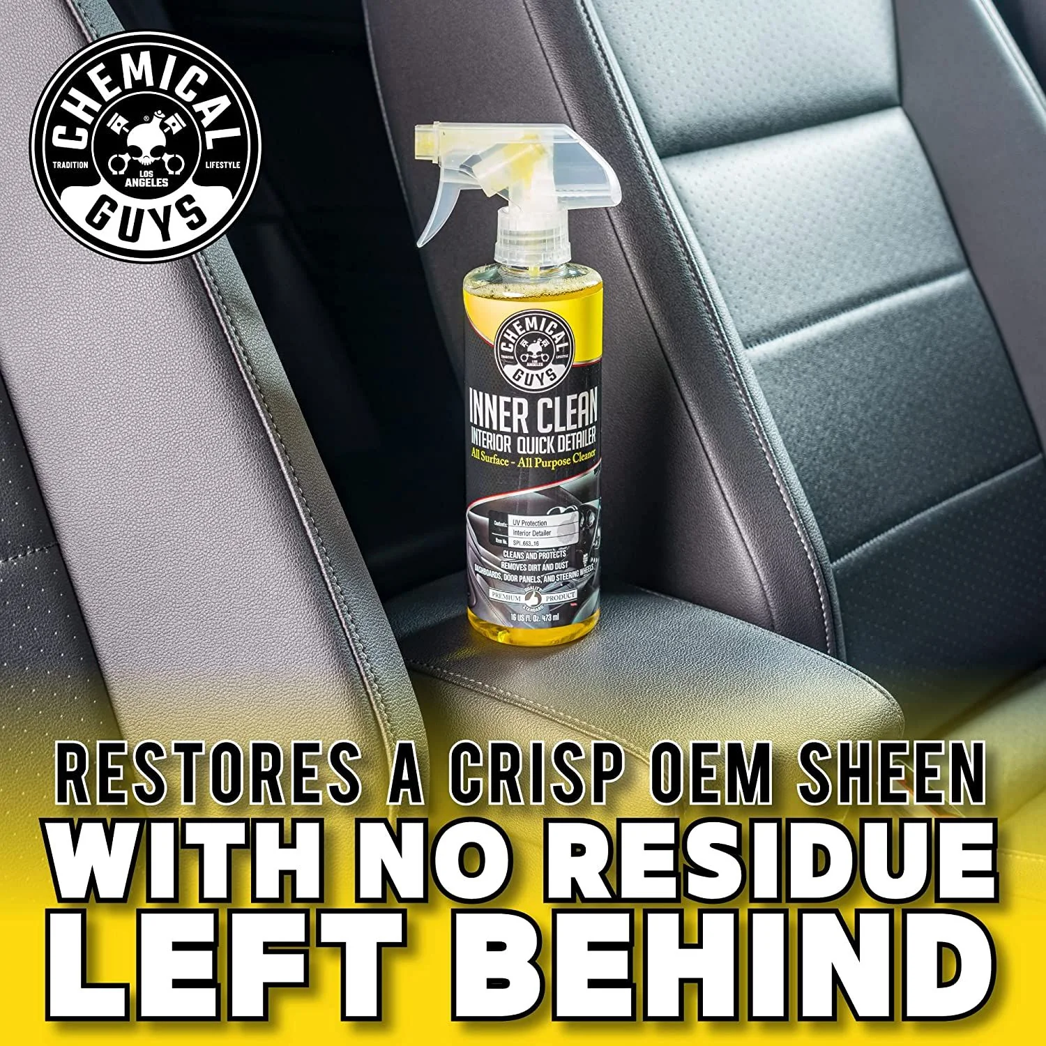 Chemical Guys InnerClean Interior Quick Detailer & Protectant 473ml (16oz) - Image 3