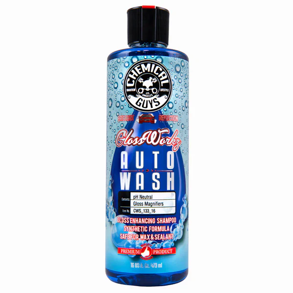 Chemical Guys Glossworkz Auto Wash Shampoo & Chenille Wash Mitt Bundle / Kit - Image 2