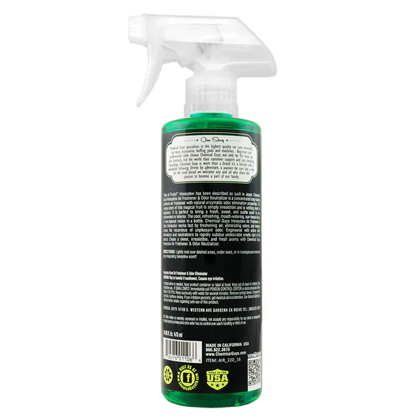 Chemical Guys Honeydew Cantaloupe Premium Air Freshener & Odor Eliminator 473ml (16oz) - Image 2