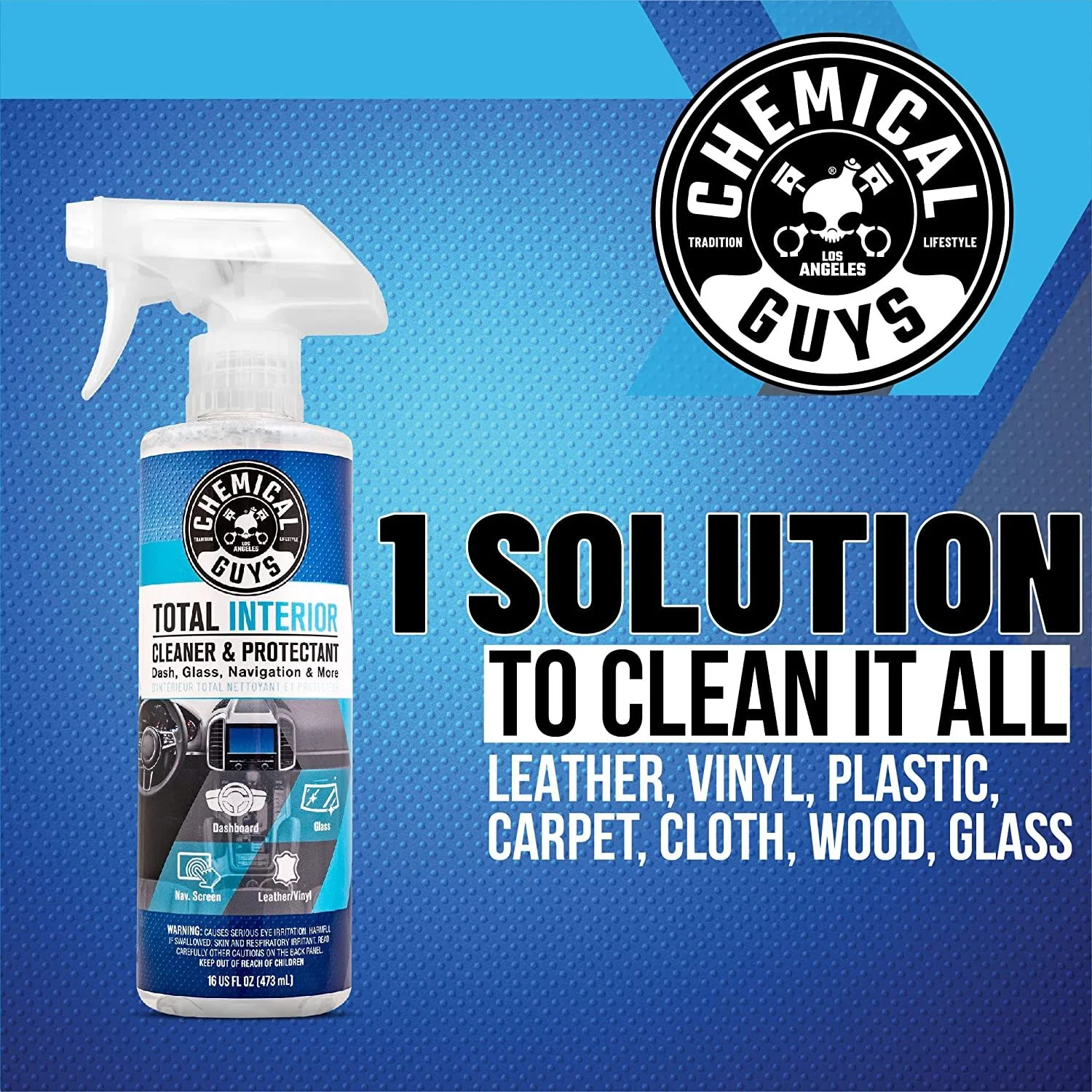 Chemical Guys Total Interior Cleaner & Protectant 473ml (16oz) - Image 11