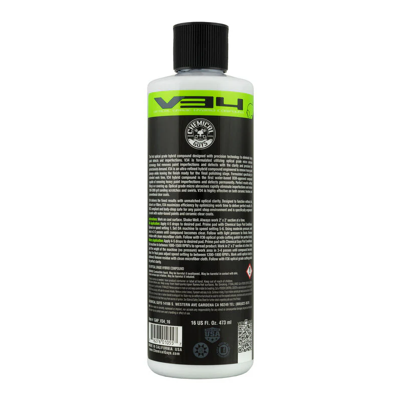 Chemical Guys V34 Optical Grade Hybrid Cutting Polish 473ml (16oz) - Image 2